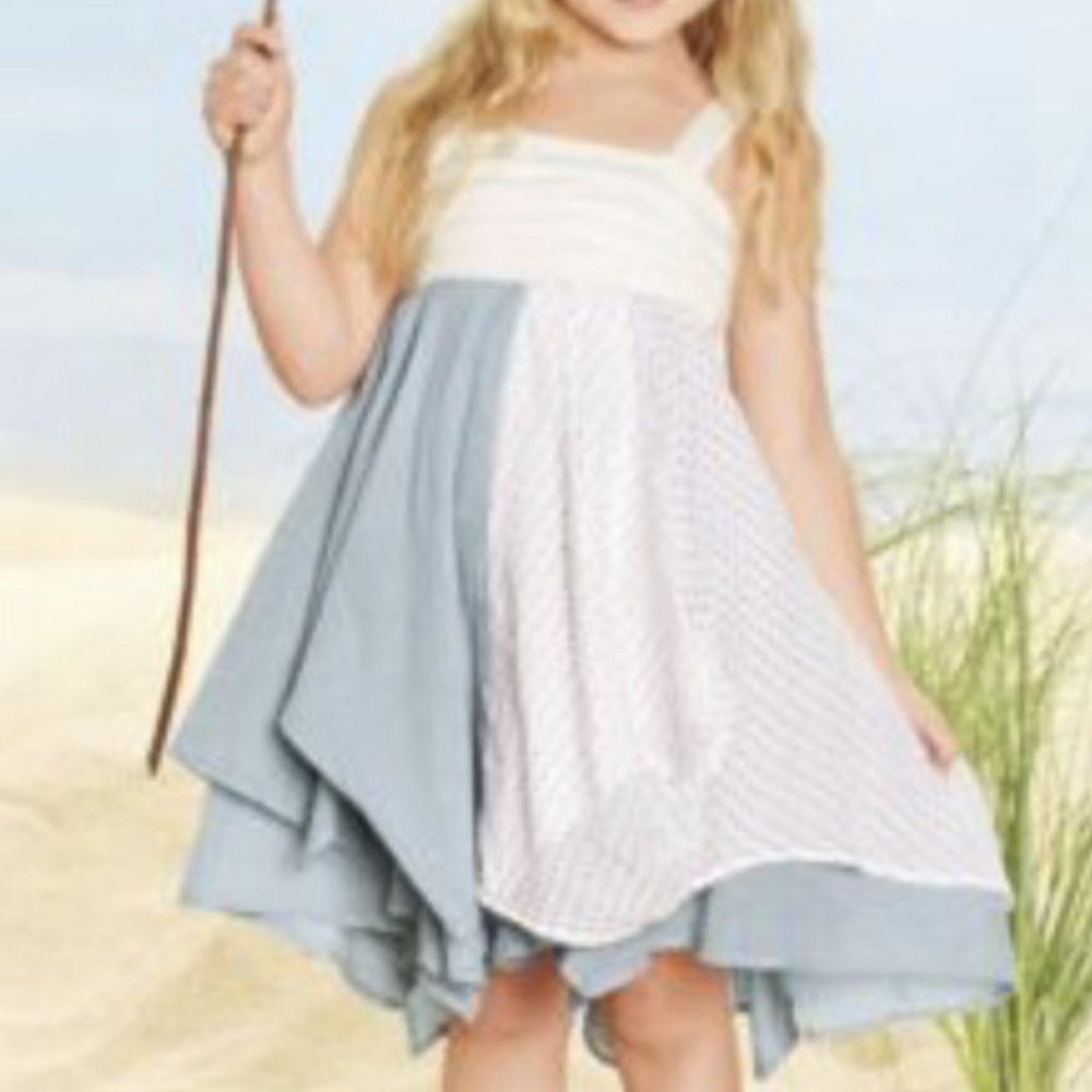 Neve & Hawk Girls Custom Boutique Billow Bustle Dress Youth Small NWOT